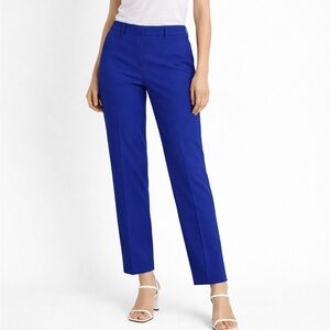 Hilary Radley Slim Straight Pants in Cobalt Blue